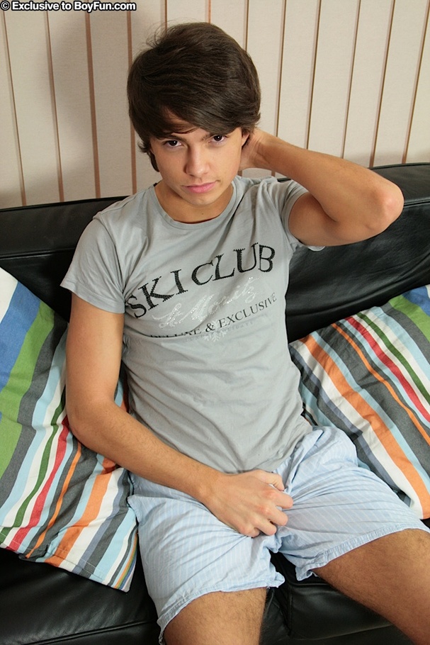 Enjoy the cute balls and his hard cock in his favorite place - XXXonXXX - Pic 2