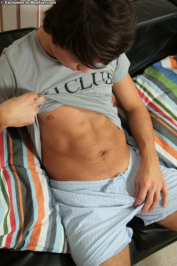 Enjoy the cute balls and his hard cock in his favorite place - XXXonXXX - Pic 4