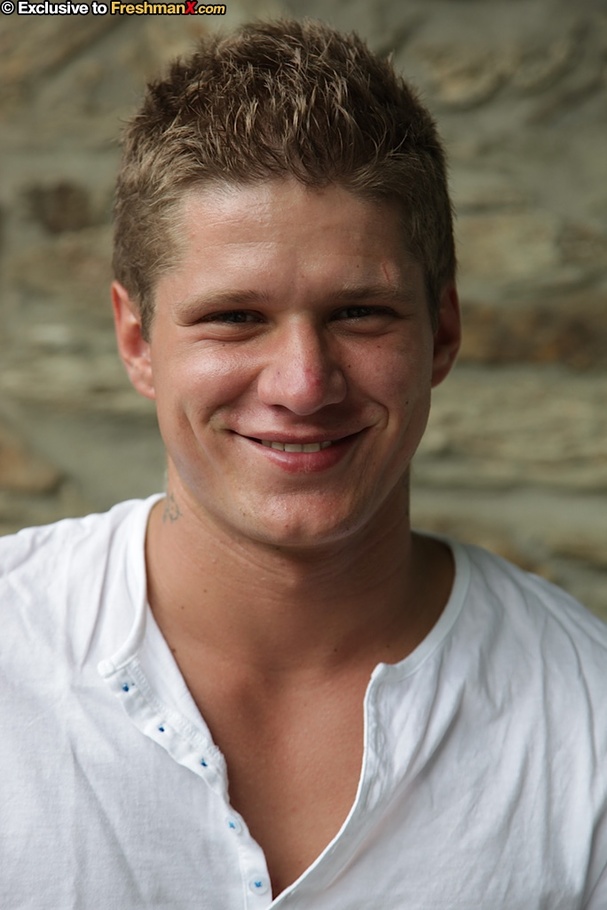 Hunk stud displays his huge body on a wooden bench before he peels off his white shirt and jeans and expose his hunk body then pulls down his black brief and shows his large dick as he pose naked outdoor. - XXXonXXX - Pic 2