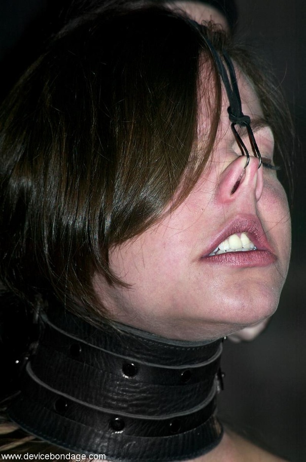 This slave doesn’t even look like a regular girl anymore, as her nose is pulled, and her tongue is pinched. - XXXonXXX - Pic 14