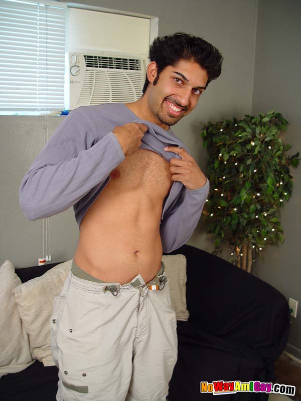 Dark skinned hunk shows off cock and starts - XXX Dessert - Picture 3
