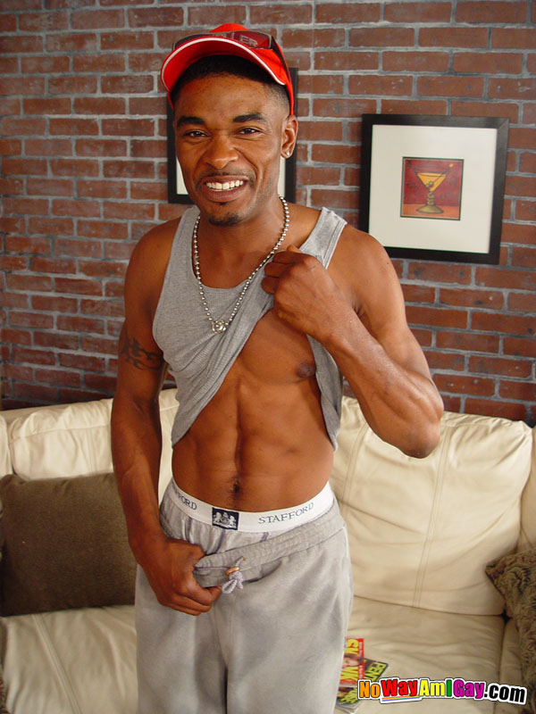 Fit ebony dude fingers his ass and jerks hi - XXX Dessert - Picture 2