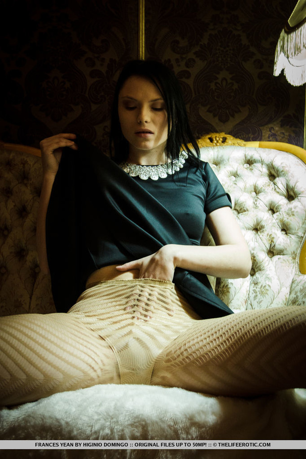 Sexy girl in long dress lifts it up and rub - XXX Dessert - Picture 2