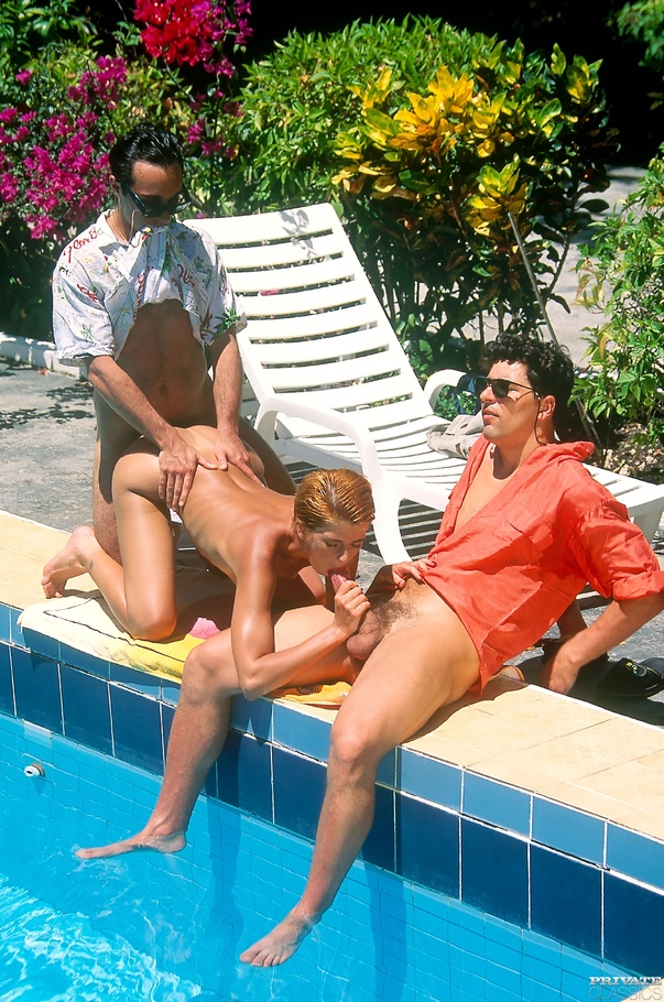 Alluring redhead teases two hot stud's as s - XXX Dessert - Picture 6