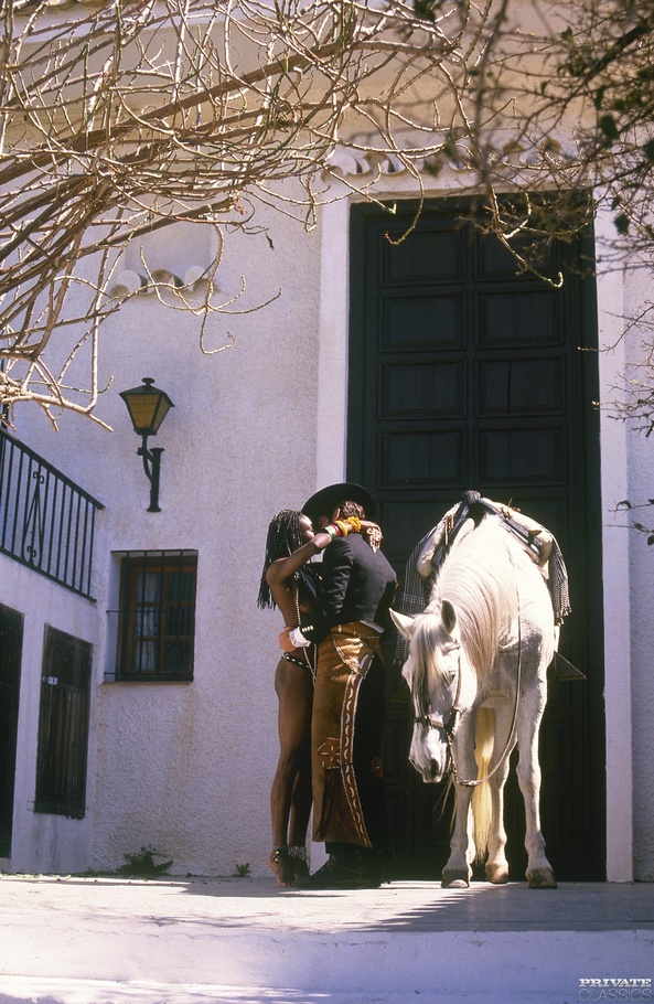 Stunning naked black chick teases her white - XXX Dessert - Picture 2