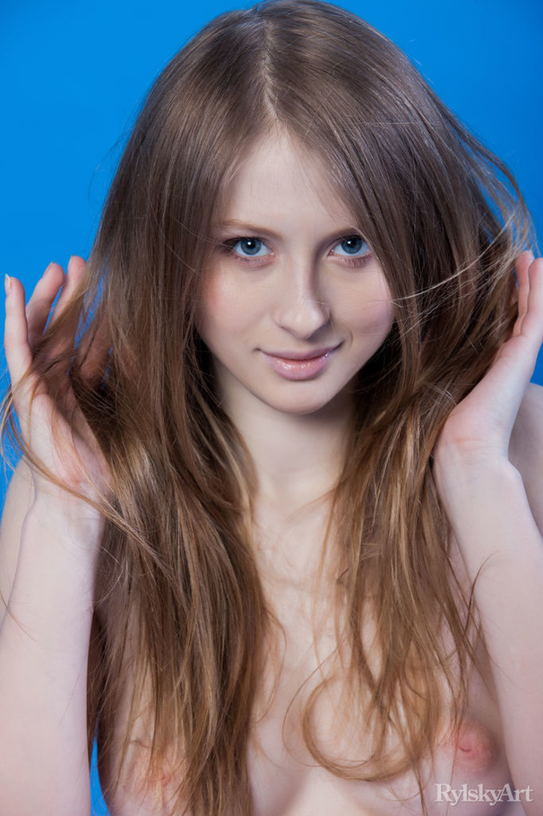 Steaming hot sex posing on blue back ground - XXX Dessert - Picture 8