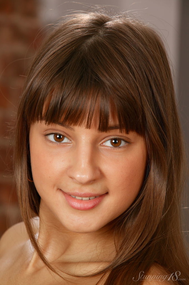 Tan brunette in white shirt plays with self - XXX Dessert - Picture 16