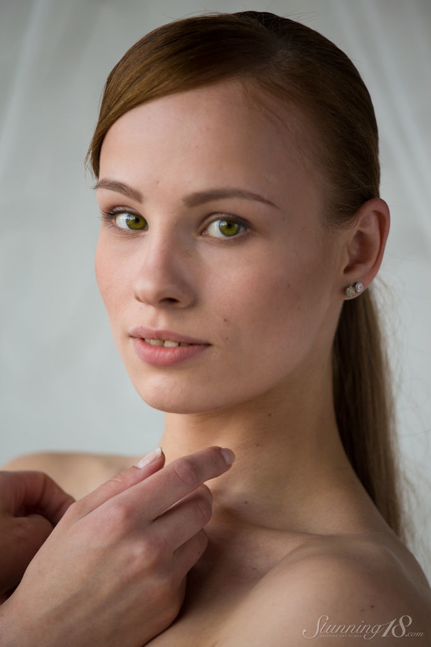 Hot model with long hair strips off her dre - XXX Dessert - Picture 16