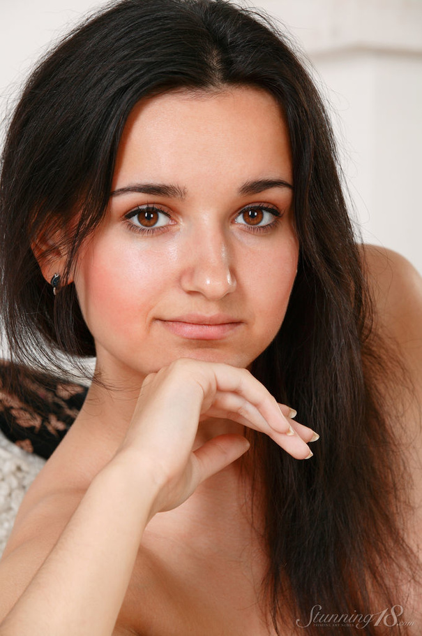 Black haired young lady with tan lines show - XXX Dessert - Picture 16