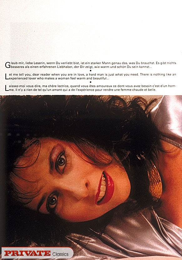 Luscious babe lays down naked on a black an - XXX Dessert - Picture 5