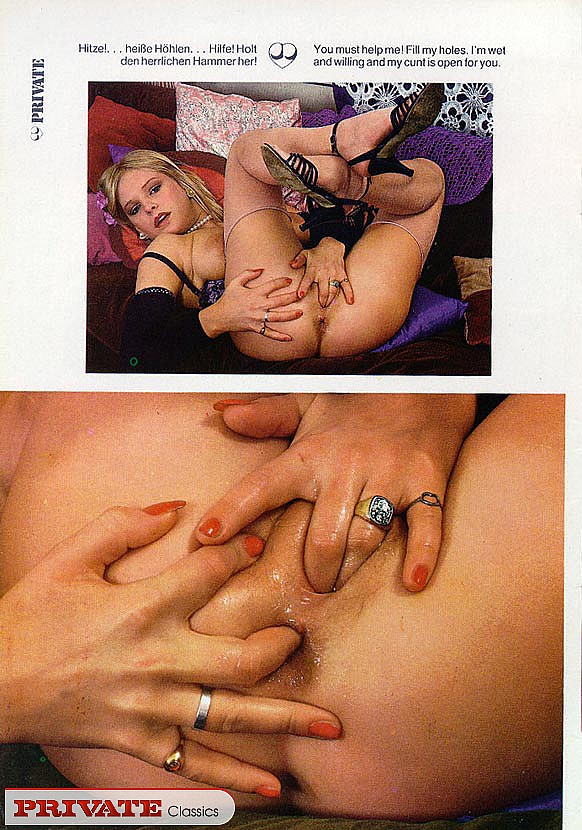 Steaming hot blonde lays down on a brown co - XXX Dessert - Picture 1