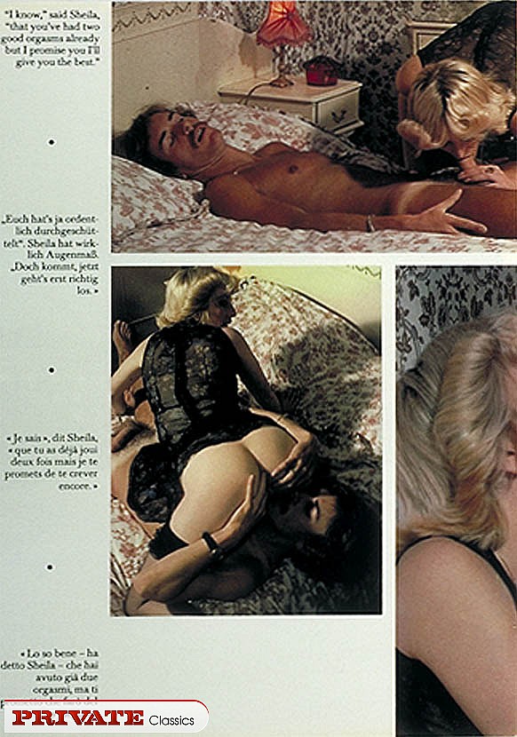 Blonde hottie in gold blouse and black stoc - XXX Dessert - Picture 11