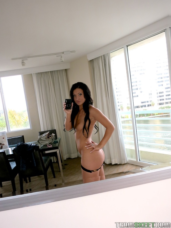 Sexy raven with blue eyes takes seductive s - XXX Dessert - Picture 6