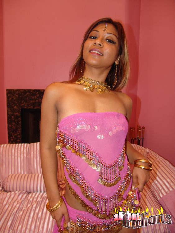 Brown eyed indian girl on high heels took off her pink suit and flashing her snatch under black panty - XXXonXXX - Pic 3