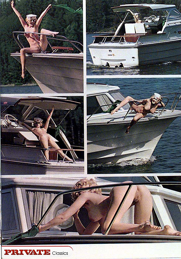 Luscious babe with smoking hot body teases with her indulging boobs and lusty pussy as she pose naked in a yacht. Naked babe with sweet boobs and steaming hot body in black stockings lets a horny hunk fuck her before she lets a steaming hot blonde with stunning body in pink blouse and black stockings suck his dick on a blue bed. - XXXonXXX - Pic 7