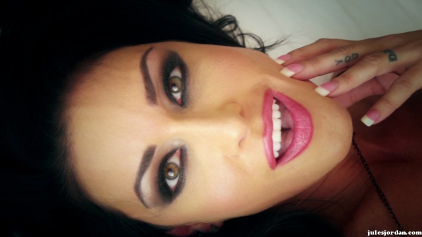 Seductive brunette in red rides a dick and gets a big facial. - XXXonXXX - Pic 4
