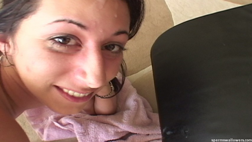 Sexy brunette with a tight ass gives head a - XXX Dessert - Picture 20