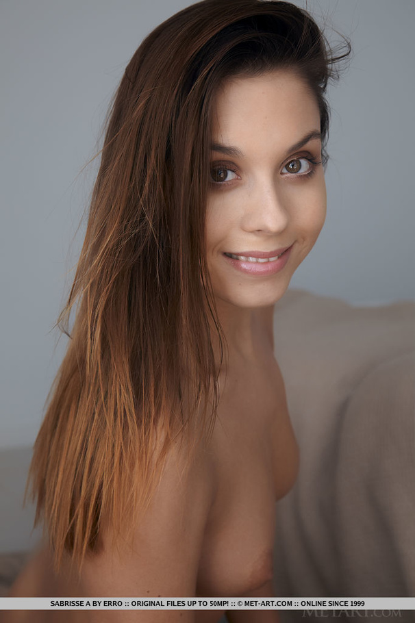 Admirable brunette wearing grey wool top kn - XXX Dessert - Picture 18