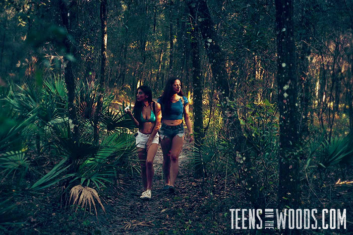 Ponytailed brunette teen gets caught in the forest and banged with her hands roped - XXXonXXX - Pic 3