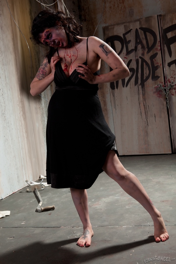 Cock hungry zombie plays with her pussy at  - XXX Dessert - Picture 2