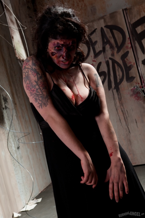 Cock hungry zombie plays with her pussy at  - XXX Dessert - Picture 4