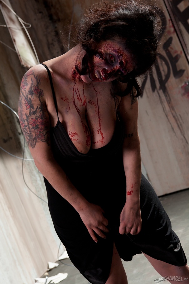 Cock hungry zombie plays with her pussy at  - XXX Dessert - Picture 5