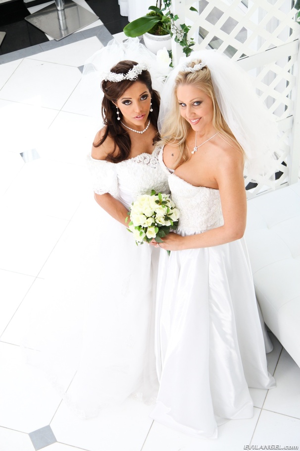 Two sweet brides who are not really so seri - XXX Dessert - Picture 4