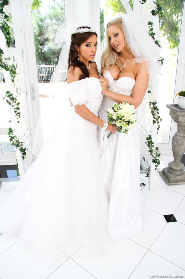 Two sweet brides who are not really so seri - XXX Dessert - Picture 9