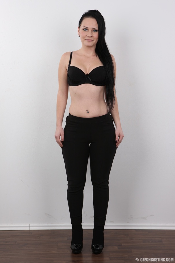 This blue eyed brunette seems shy, but she's far from it - XXXonXXX - Pic 4