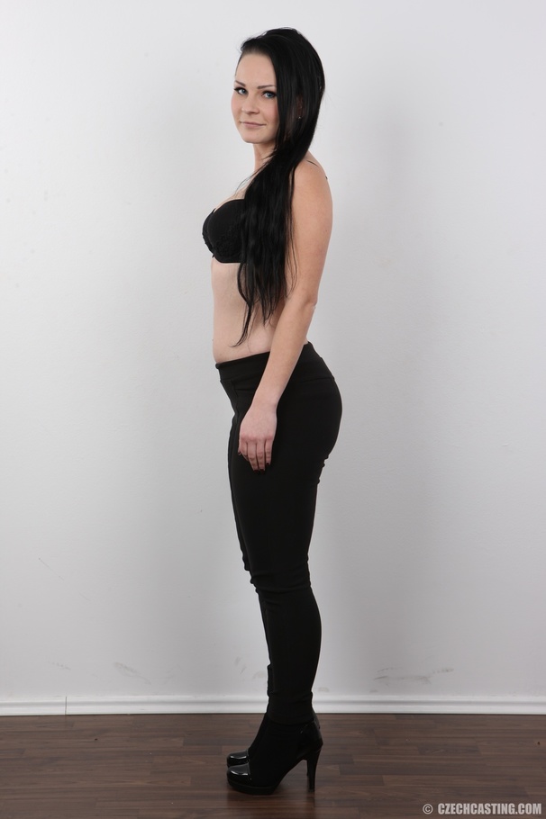 This blue eyed brunette seems shy, but she's far from it - XXXonXXX - Pic 5