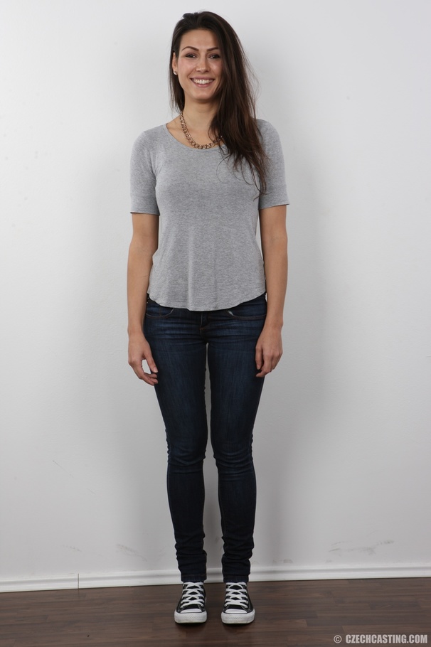 A kinky brunette with a supermodel body decides she wants to be a pornstar - XXXonXXX - Pic 1