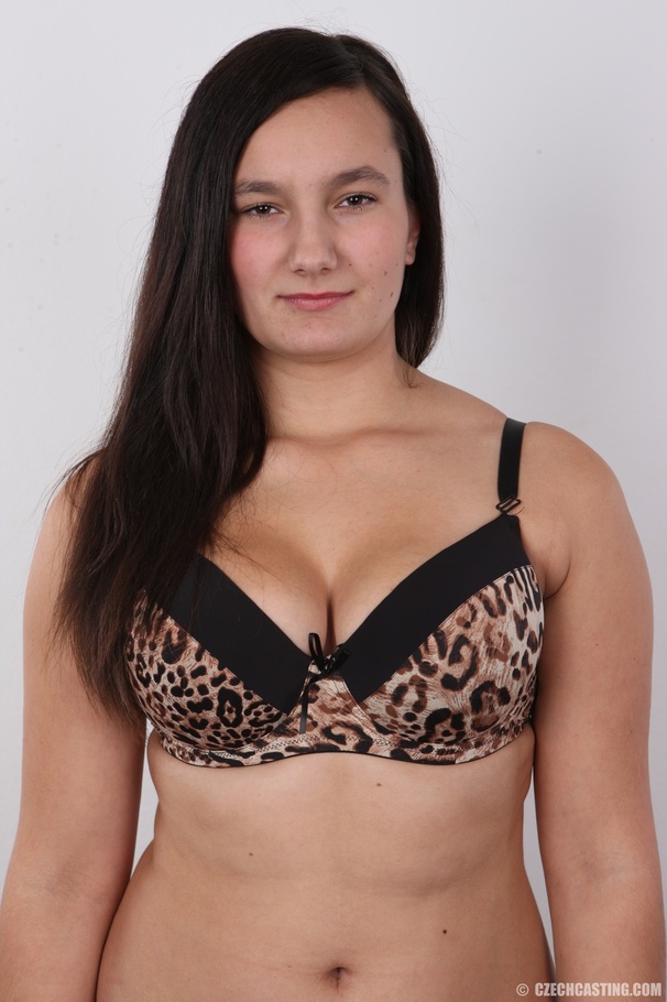 A brunette with small eyes and big tits shows off her hot body - XXXonXXX - Pic 3