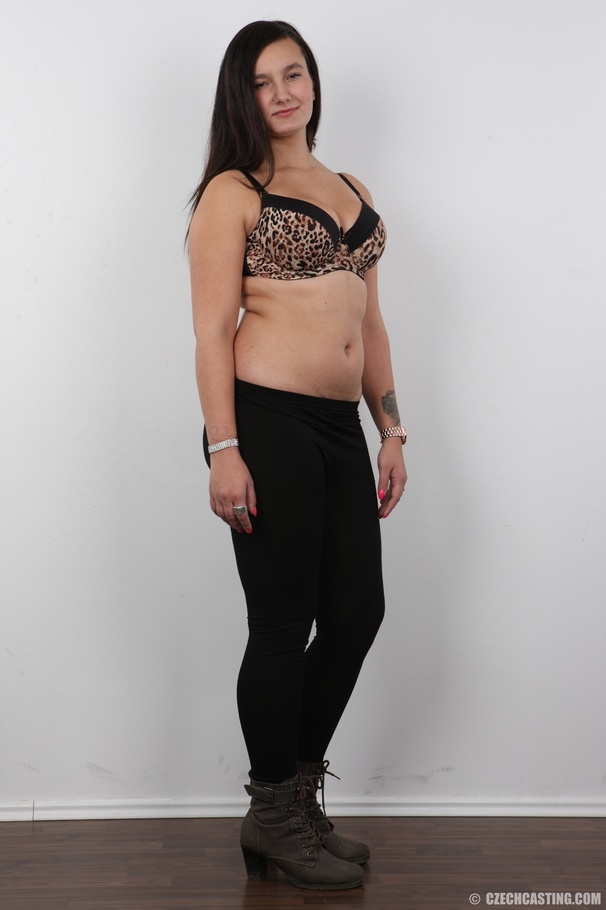 A brunette with small eyes and big tits shows off her hot body - XXXonXXX - Pic 4