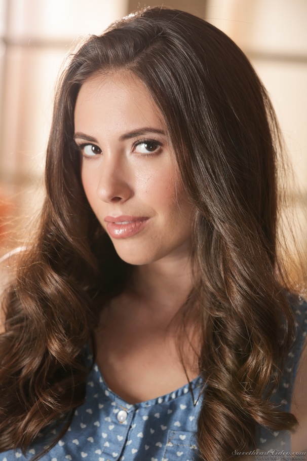 Small tits demonstration from a brown-eyed brunette teen - XXXonXXX - Pic 1