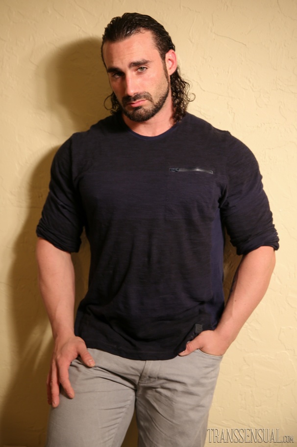 Full bearded buff takes his blue boxers off to show his dick - XXXonXXX - Pic 2