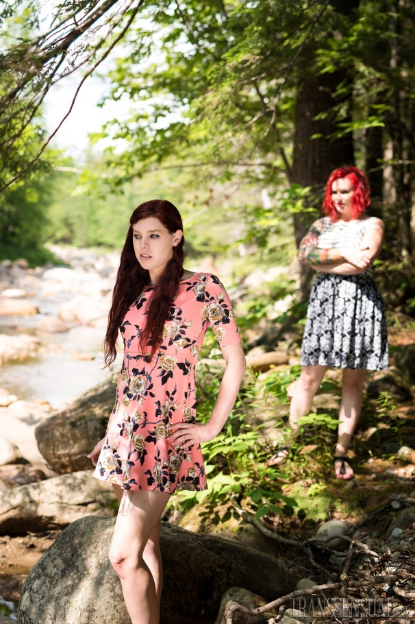 Lovely redhead and brunette angels takes a trip for some outdoor fun - XXXonXXX - Pic 12