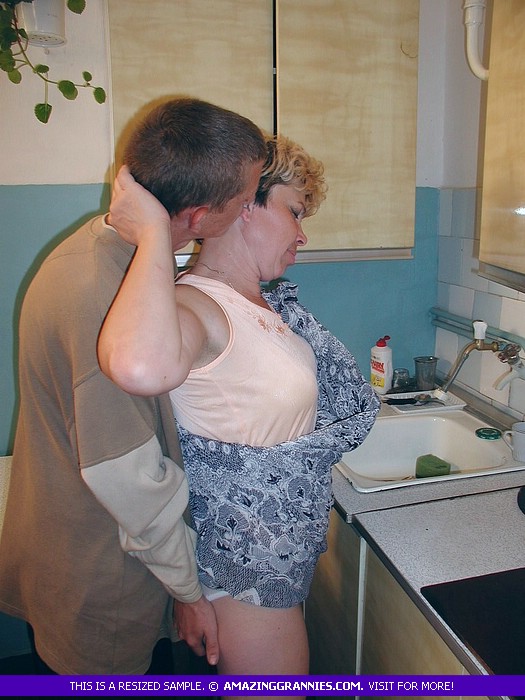 Luscious granny makes out with a teen stud  - XXX Dessert - Picture 3