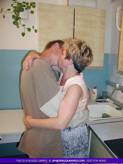 Luscious granny makes out with a teen stud  - XXX Dessert - Picture 5