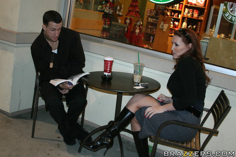 Tanned redheaded MILF gets covered in young - XXX Dessert - Picture 9