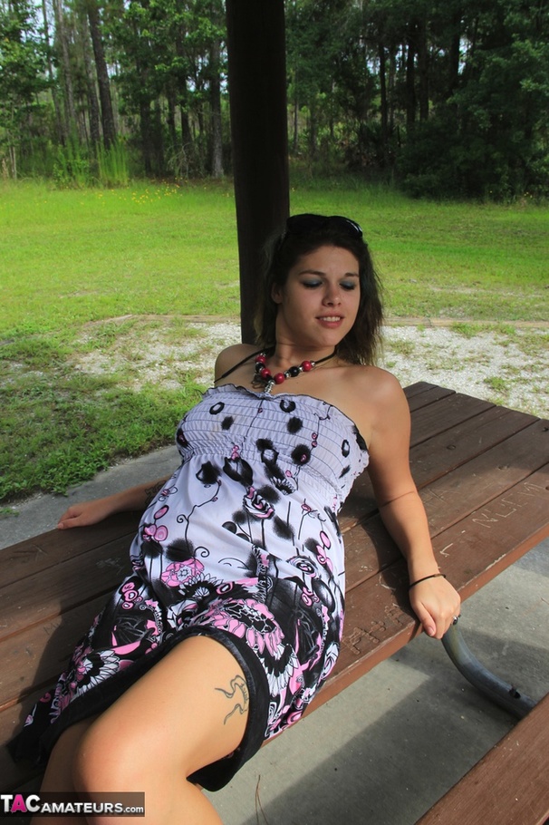 Cute coed angel teases with her curves before getting gang banged - XXXonXXX - Pic 2