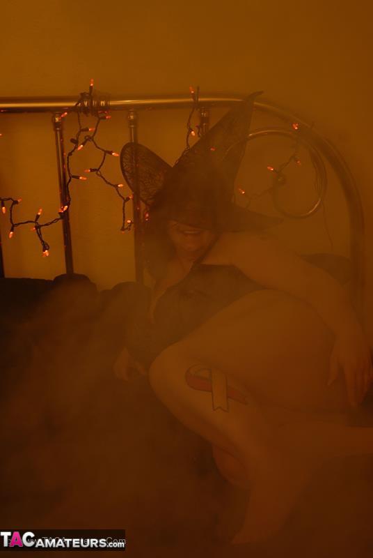 BBW slut poses in tight underwear and teases with her large tits and ass - XXXonXXX - Pic 1