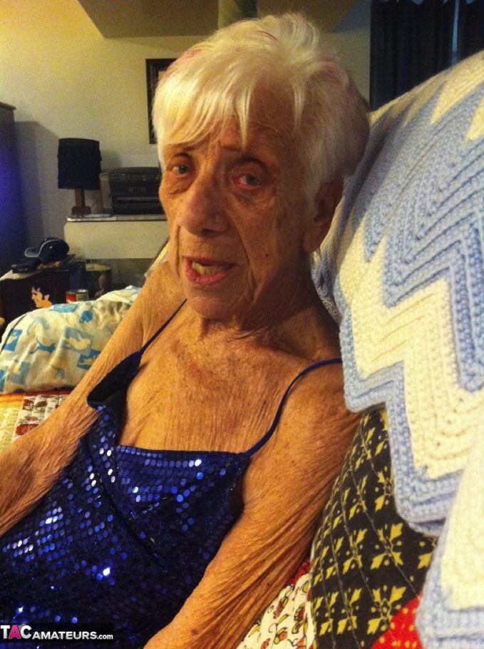 She's 92 and still taking fat cock in her toothless mouth in this amateur porno - XXXonXXX - Pic 1