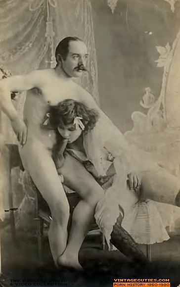 She sucks his cock while another guy fucks  - XXX Dessert - Picture 1