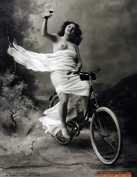 She poses topless, on a bike, while holding - XXX Dessert - Picture 4