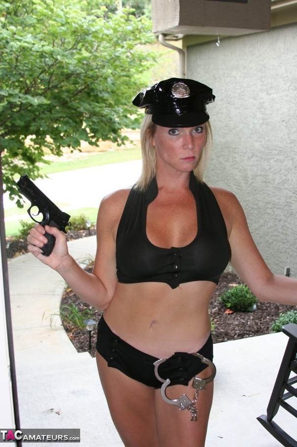 Smoking hot police officer teases with her  - XXX Dessert - Picture 1