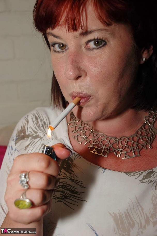 Hot redhead displays her Chubby body in dif - XXX Dessert - Picture 6