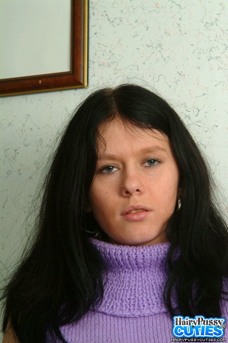 Black haired chick in white underwear strip - XXX Dessert - Picture 1