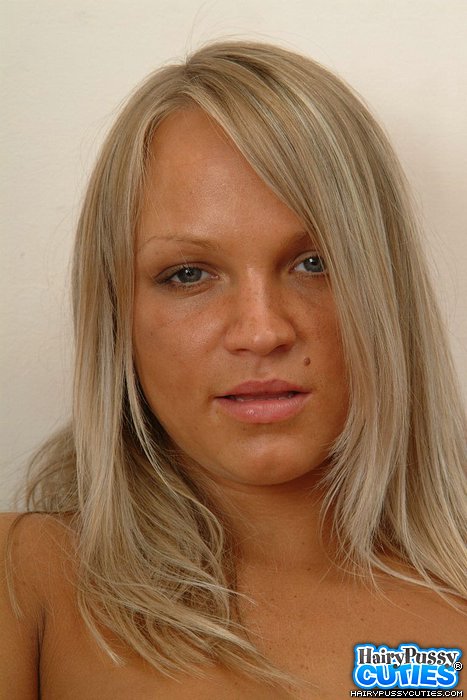 Blonde gf in white shirt and black underwear undressing on the couch and showing her hairy fuck hole - XXXonXXX - Pic 11
