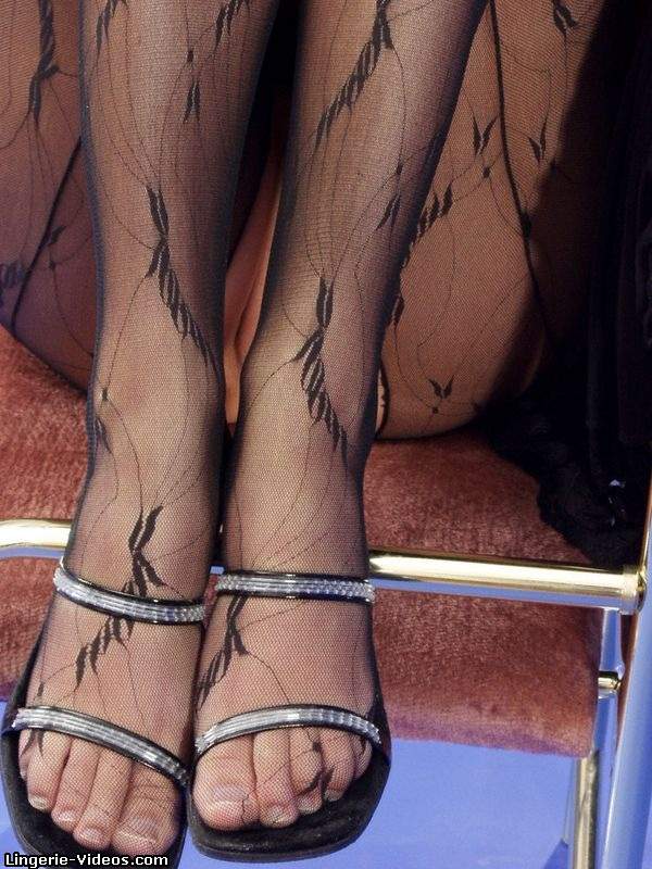 Pretty chick slowly peels off her red dress and black nighty and displays her skinny body with tiny tits and sweet pussy in different poses in a brown and silver chair in a blue room. - XXXonXXX - Pic 11