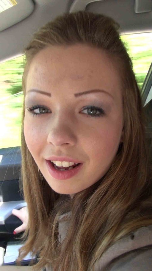 Couple driving a car through the busy streets, when the bitch decided to undress her date - XXXonXXX - Pic 11